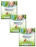 3 Packs of Moltex Nature No.1 Nappies Junior (Size 5) by Moltex Nature No.1
