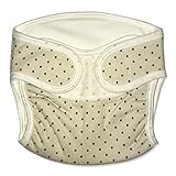 ベイビーハーツ おむつカバー60サイズ 水玉 茶