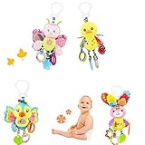 Qiyun Baby Rattle Hand Bellおもちゃぬいぐるみフクロウ象ライオンMonkey Rattle人形ギフトfor Infants CY-0727-yl2