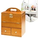 メイクボックス コスメボックス コンパクトメイクボックス ブラウン KP-2900DBR