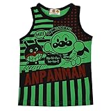 キッズ ベビー タンクトップ アンパンマン アンパンバイキン柄 2015年 夏物 ANPANMAN (グリーン 90cm) sa3363-g-90
