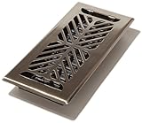 Decor Grates AUK410-NKL Chevron 1.33 Plated Nickel Floor Register, 4" by 10" [並行輸入品]