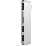 Satechi USB-C 3-in-1 コンボハブ USB3.0 micro/SDカードリーダ (シルバー) (MacBook 12インチ, iPad Pro/Air/Mini/M1/M2 など対応)
