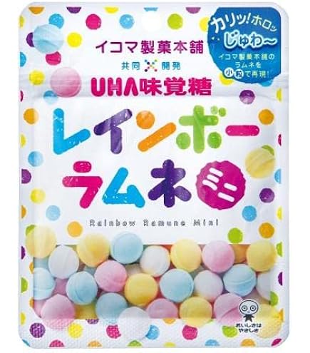 Amazon.co.jp: UHA味覚糖 レインボーラムネ ミニ 40g 72コ入り : 食品