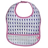 Lassig Waterproof Spill Proof Eva Bib, Viola Deer, Medium, 6-24 Months by Lassig [並行輸入品]