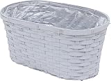 大橋新治商店 フラワーアレンジメントに 竹製フラワーベース Gris オーバル 5号W 36×19×16.5cm 25-535