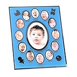 【 Alnair 】 ベビーフレーム メモリアルグッズ ベビーフォトフレーム 記念 成長記録 【 送料無料 】 (ブルー)