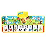 Kids Musical Playマット、Pawaca電子音楽ダンスマットピアノミュージカル床マット動物音楽ブランケットカーペットPlaymat for Baby子供クリスマスギフト