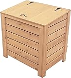 ウッディパコカ（ごみ箱カバー） 国産杉：横板 外寸：幅715×奥行517×高さ715＋10ｍｍ NL（ナチュラル）色