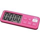 タニタ キッチン 勉強 学習 タイマー マグネット付き 大画面 100分 ピンク TD-395 PK でか見えプラスタイマー