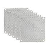 Sxett 5個 80mm 90mm 120mm 140mm カット可能 ホワイト PVC PC ファンフィルター ケース コンピューター メッシュ 冷却コーブ