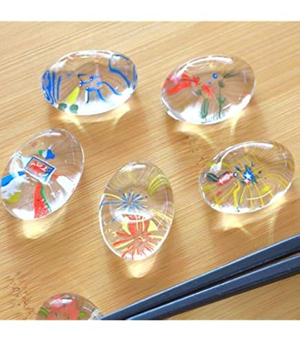はしおき Amazon｜箸置 硝子 (錦黒) K3009｜箸置き オンライン通販