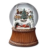 THE SAN FRANCISCO MUSIC BOX COMPANY 回転列車と山村スノードーム