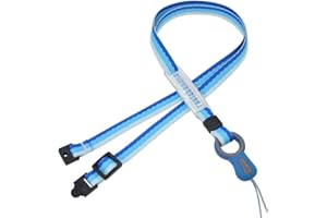 [ラスタバナナ] ストラップ 子供用 キッズネックストラップ リフレクター 反射板 反射ステッチ セーフティパーツ付き 長さ調節可能 ブルー 安心 安全 小学生 ネックストラップ RNST02BL