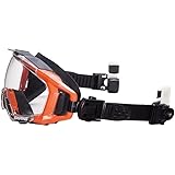 山本光学 YAMAMOTO ハイスペックモデル SS-7000CL クイックベルト プロユース レスキュー ゴーグル ヘルメットに装着タイプ オレンジ PET-Afα(外側ハードコート+内側くもり止め)+超撥水クラリテックスコート 日本製 紫外線カッ