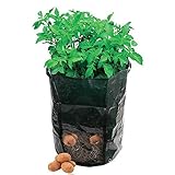 プランター フェルト丸い布鉢 植え袋 植木鉢　深型　栽培バッグ じゃがいも用　植物　栽培 バッグ ガーデン栽培袋 園芸ガーデン 植木鉢 栽培セット野菜　ジャガイモ　朝顔　タロイモ　 いちご　花　薔薇　