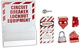 Brady 104106 Breaker Lockout, Clamp On, 480/600V, Red [並行輸入品]