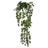 【ノーブランド品】2個 人工 壁掛け ツタ つる 観葉 植物 装飾 結婚式　パーティー用 人工リーフ ぶら下げ