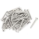 uxcell　セルフタッピングねじ　ファスナー　3.5mm x 38mm　皿頭クロスヘッド　50個入り