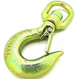 Simplyシルバー – フック – 新しい1 Tonドロップ鍛造カーボンスチールスイベルEyeフックwithラッチg70