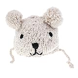 Dovewill 暖かい　赤ちゃん　幼児　冬　ビーニー　　帽子　イヤーフラップ　キャップ　耳保護 　防寒保温　全3色 - カーキ