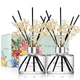 COCODOR ココドール フラワーディフューザー ホワイトムスク(White Musk) 200ml 2個入り リードディフューザー スティック付き ルームフレグランス 芳香剤 部屋用 ギフトプレゼント