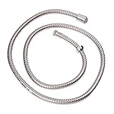 SODIAL(R) フレキシブルホースシャワーノブ　 ステンレススチールホースシャワー　 150CM　バスルーム用