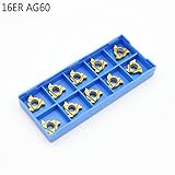 10個16ER AG60超硬用インサートブレード用ボーリングバーホルダーCNC