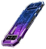 対応 TORQUE 5G au KYG01 用 ケース クリア 薄型 TPU 耐衝撃 グラデーション色 ケース 指紋防止 ストラップホール付き 擦り傷防止 軽量 人気 スマホケース カメラ保護 torque5G カバー パープルブルー