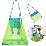2パックビーチメッシュトートバッグ、玩具バッグStay Awayから砂と水、子おもちゃストレージバッグ、ビーチNecessaries、シェルバッグ