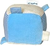 Keptin-Jr 「キャプテンJr」 - キューブ型がらがら ブルー - オーガニックコットン - Rattle cube - Blue - Organic cotton