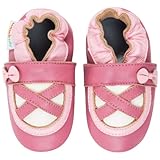 モモ ベビー 乳児/幼児用バレリーナ デザイン ソフト ソール レザーシューズ ネイビー 18-24 ヶ月/米国幼児用サイズ6-7 M (インポート)