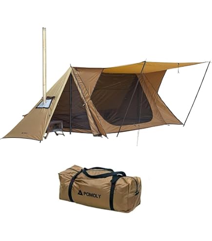 アウトドア CHALET 70 ストーブテント ソロ用ホットテント POMOLY 202