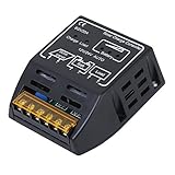 ソーラーパネル用 チャージコントローラー 12V/24V兼用 20A 過充電 過放電防止 逆流防止 充放電コントローラー ◇BSV20A