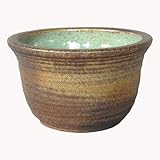 信楽焼 窯肌ひねり水鉢 11号 ／睡蓮鉢
