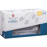 Member 's MarkクリアプラスチックForks – 300 ct。ホームSupplyメンテナンスストア