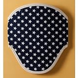 【（両面柄）ネイビースター】　【両面柄タイプ】巻いてもかわいい柄が出る☆首かっくんにならない頭あて　ヘッドサポート☆エルゴ・コラン他社抱っこひもにも！