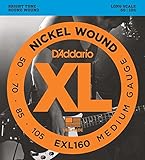 D'Addario EXL160 ロングスケール Medim(50-105) ダダリオ ベース弦 EXL-160 【国内正規品】