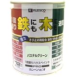 カンペハピオ 1回塗りハウスペイント パステルグリーン 2L