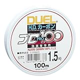 DUEL(デュエル) フロロライン 1.5号 HDカーボンプロ100S 1.5号 クリアー H1114