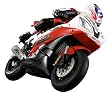 電動RCバイク ストリート・レーサー レッド