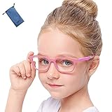 ブルーライトカット メガネ キッズ JIS規格検査認証済 子供 度なし こども ゲーム PC (ピンク)