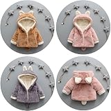 子供綿服コート　ベビー服　男の子　女の子春秋冬厚手コート　もこもこ可愛い/出産お祝い/誕生日プレゼント (カーキ, 100身長90-100CMお勧め)