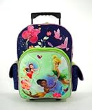 Disney Tinkerbell Fairies 16" Large Rolling Backpack Luggage Bag [並行輸入品]
