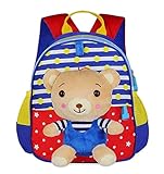 ラブリー動物は、学校のハイキングキャンプクマのために子供のバックパックをシェイプ