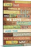 Marla Raeプレミアムシックラップキャンバス壁アート印刷題名The Best Things 32" x 48" 2349951_24_32x48_none