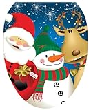 Toilet Tattoos TT-X622-O The 3 Christmasteers Design Toilet Seat Applique, Elongated by Toilet Tatto
