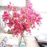 ホームデコレーション人工フェイク桜シルクフラワーブライダル紫陽花 One Size ブラック