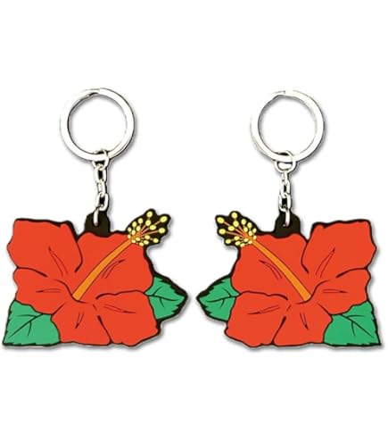 HANAHANA ハナハナ ハイビスカス ラバーキーホルダー 8セット 楽天市場