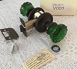 Decor Color & Oil Rubbed handmade Rosette Plates, Astoria Crystal Passage Door Knob Set Color Is Bur
